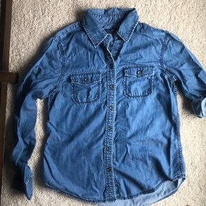 Banana Republic blue chambray shirt